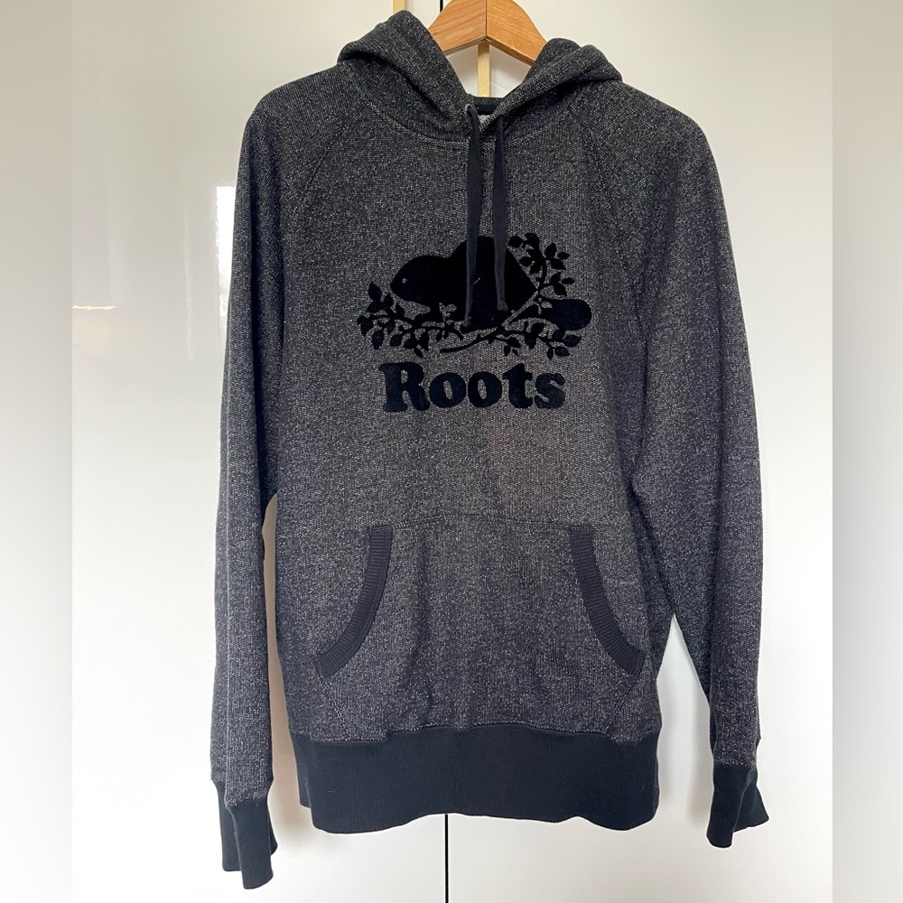 Roots Canada Original Kanga Hoody - Black Pepper - Picture 3 of 6